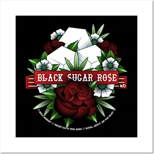Black Sugar Rose Posters and Art